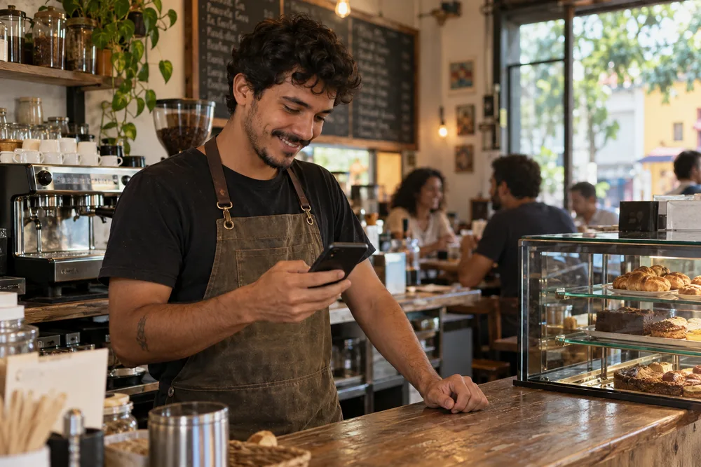 Café e restaurante